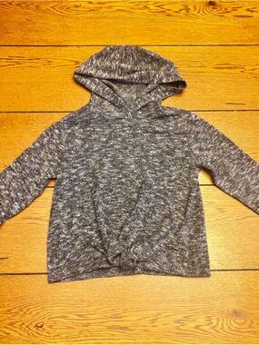 Old Navy Gray Marled Hoodie Sweatshirt